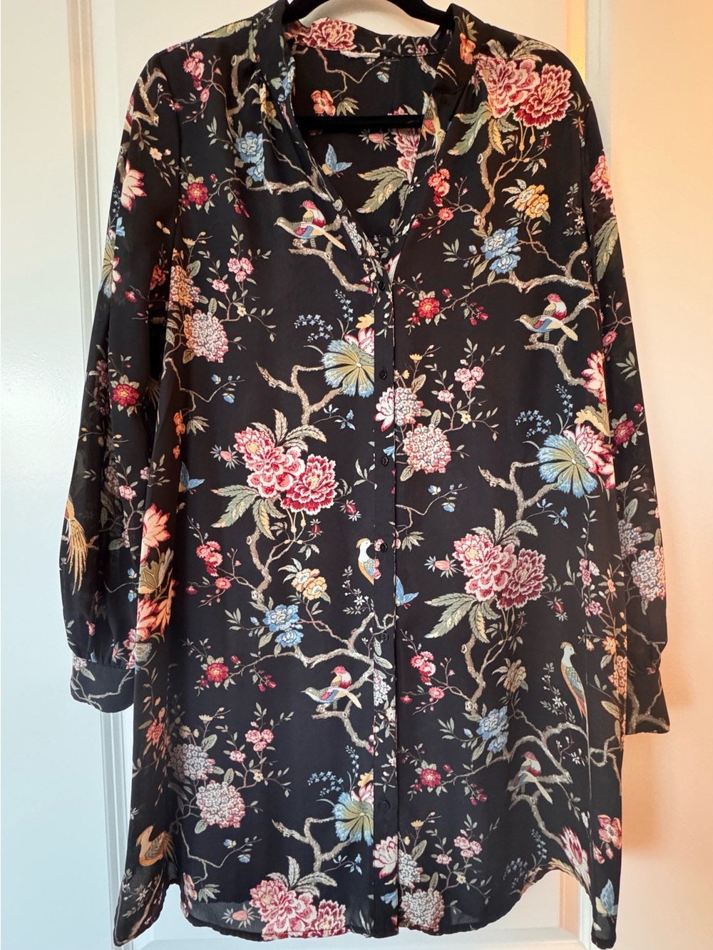 H&M GP & J Baker Floral Tunic Shirt